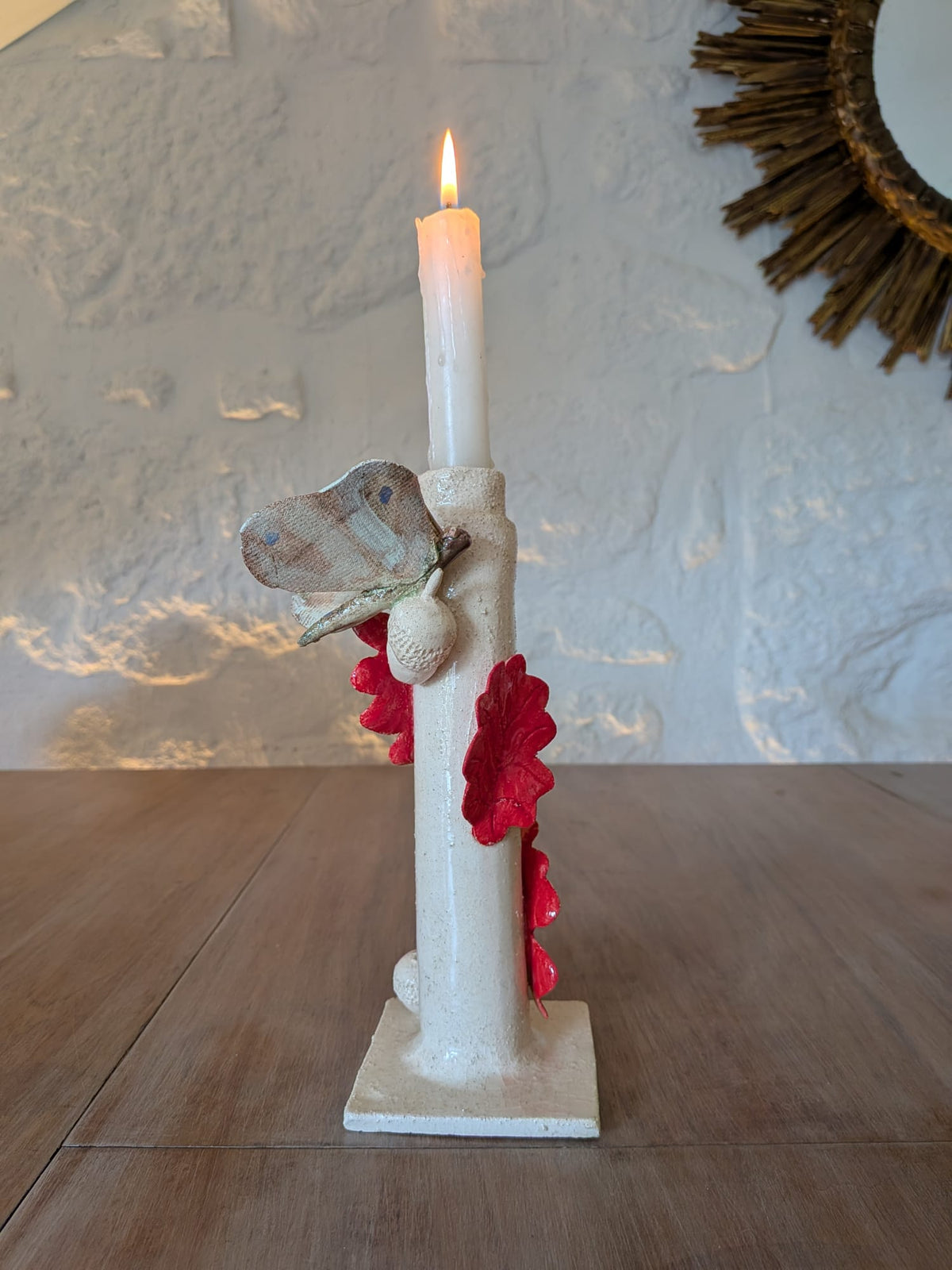 RUBRA – Castiçal em cerâmica contemporânea